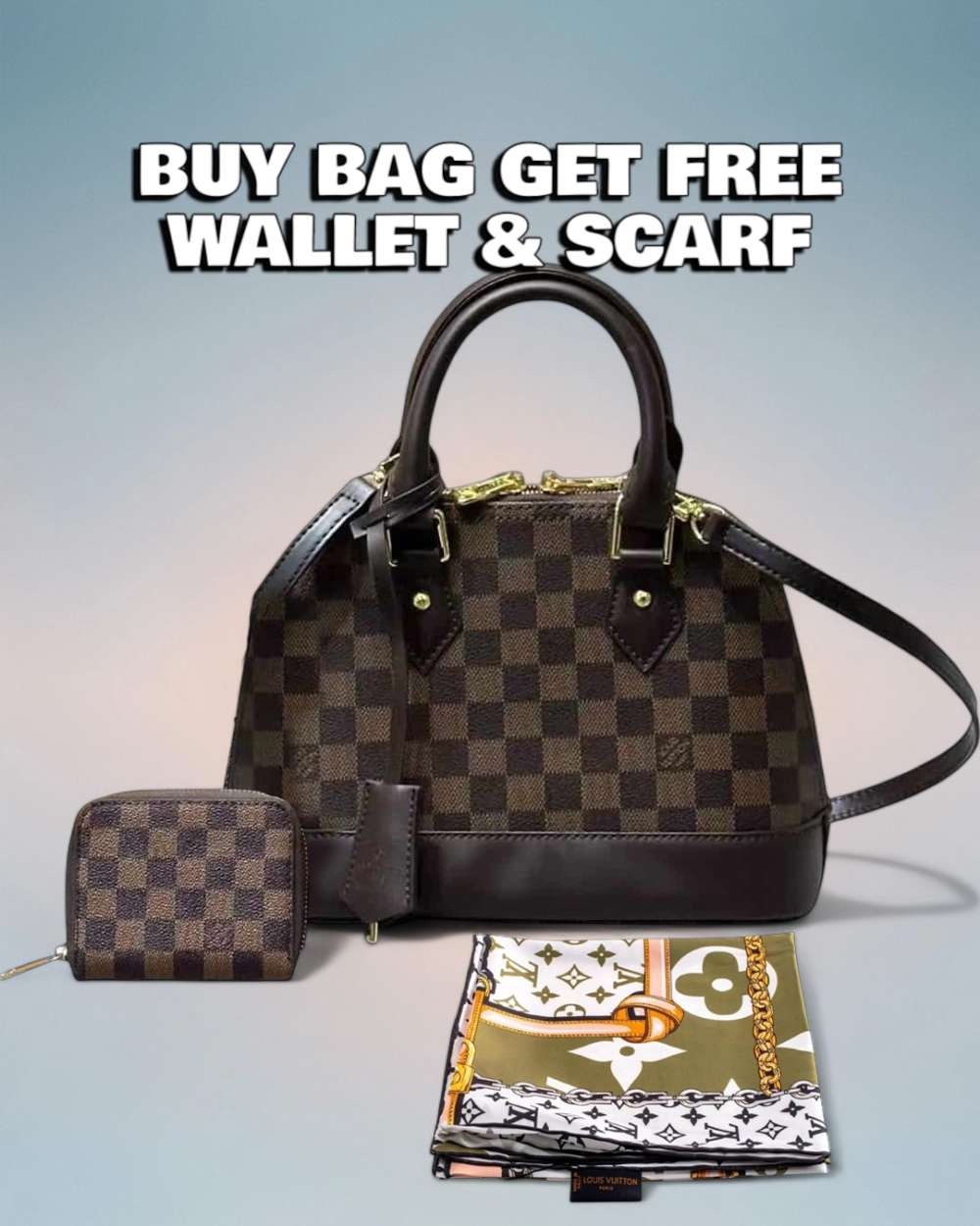 Louis Vuitton Brown Damier Ebene Alma BB