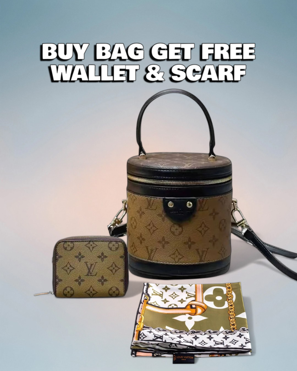 Louis Vuitton Brown Reverse Monogram Canvas Cannes