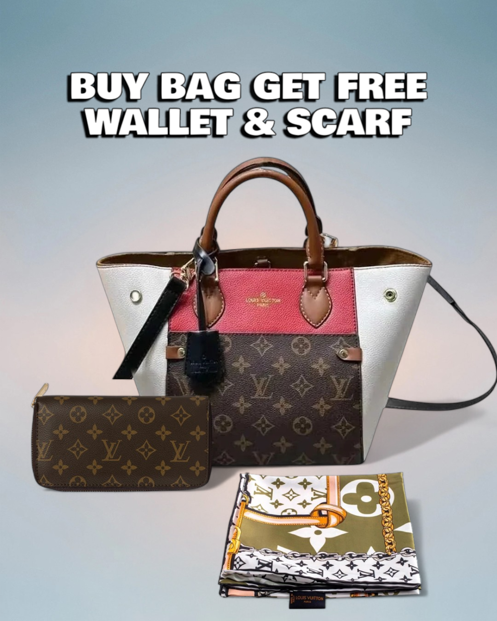 Louis Vuitton Brown Monogram Canvas Fold Tote PM