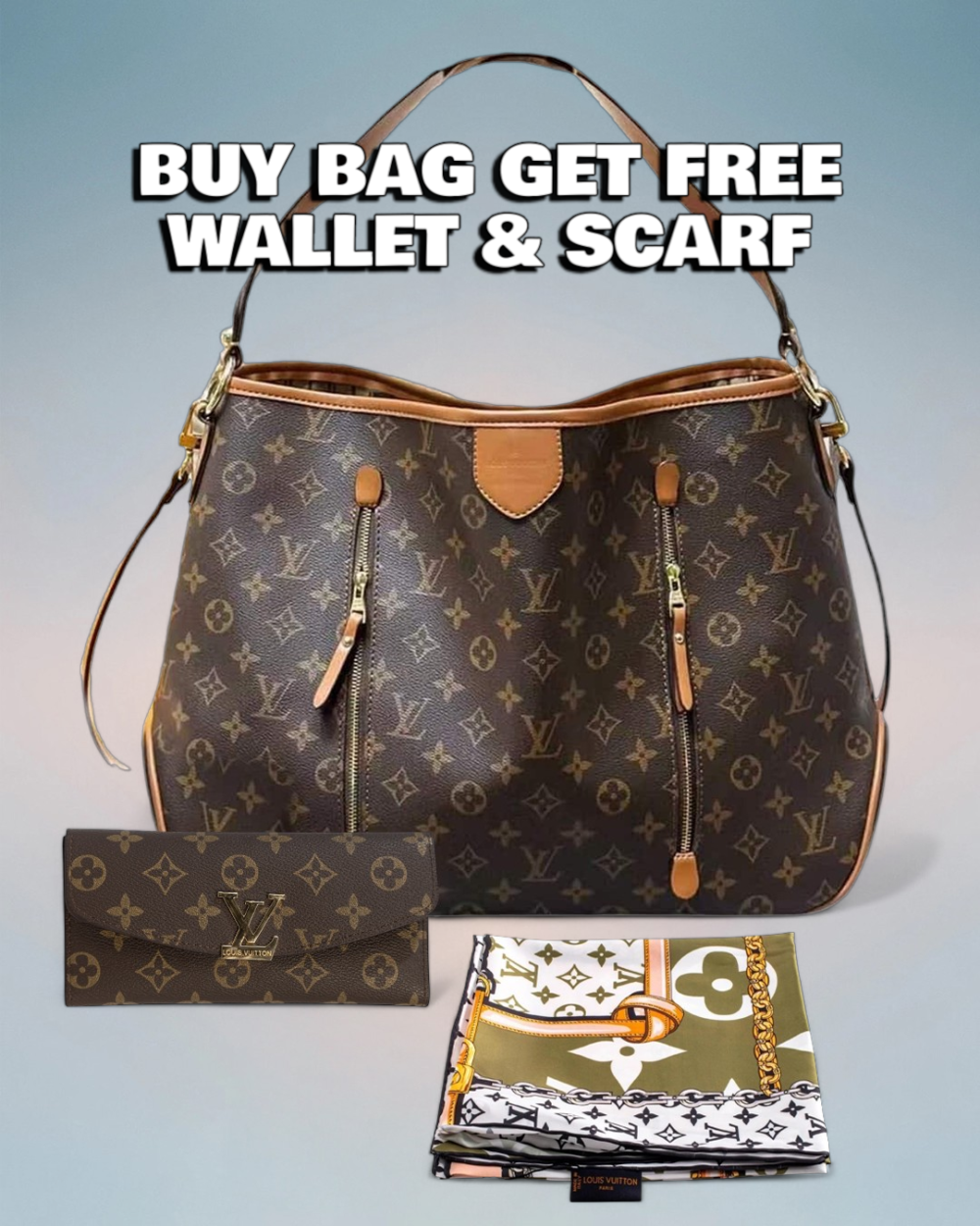 Louis Vuitton Brown Monogram Canvas Delightful MM