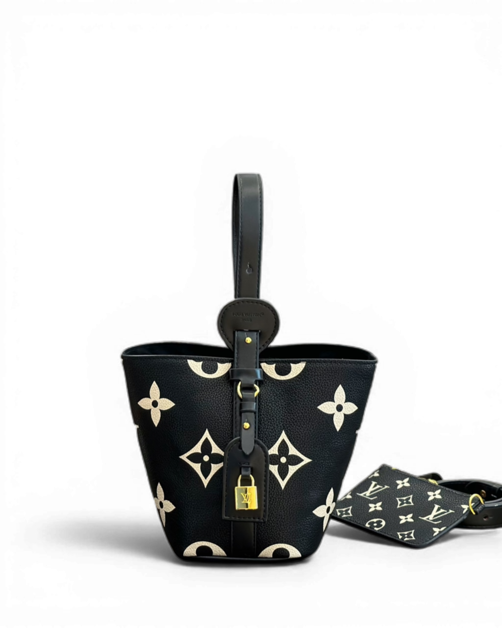 Louis Vuitton Black Giant Monogram Empreinte All In BB