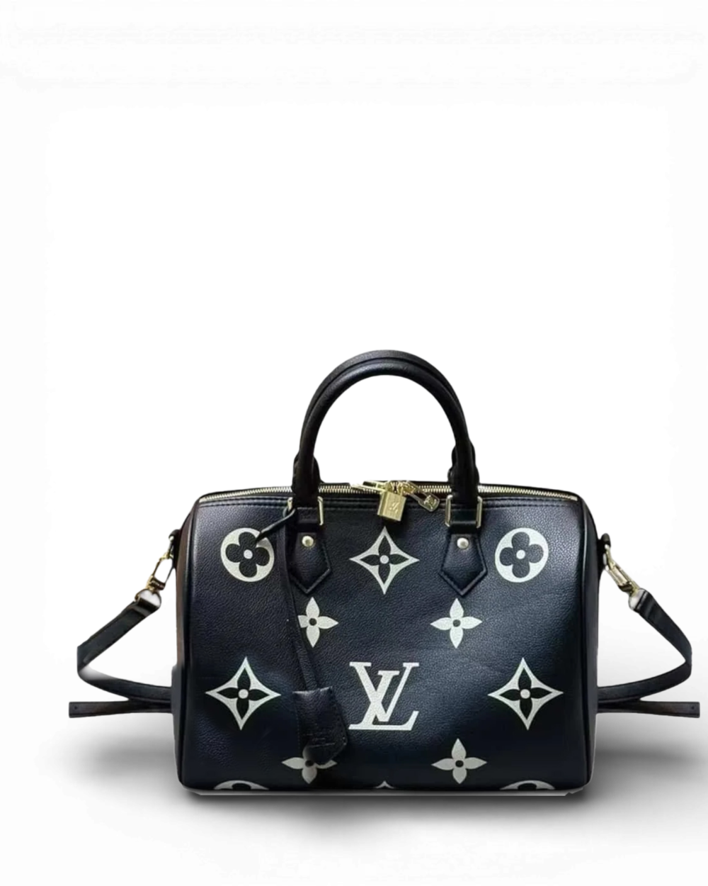 Louis Vuitton Black Giant Monogram Speedy Bandoulière 30