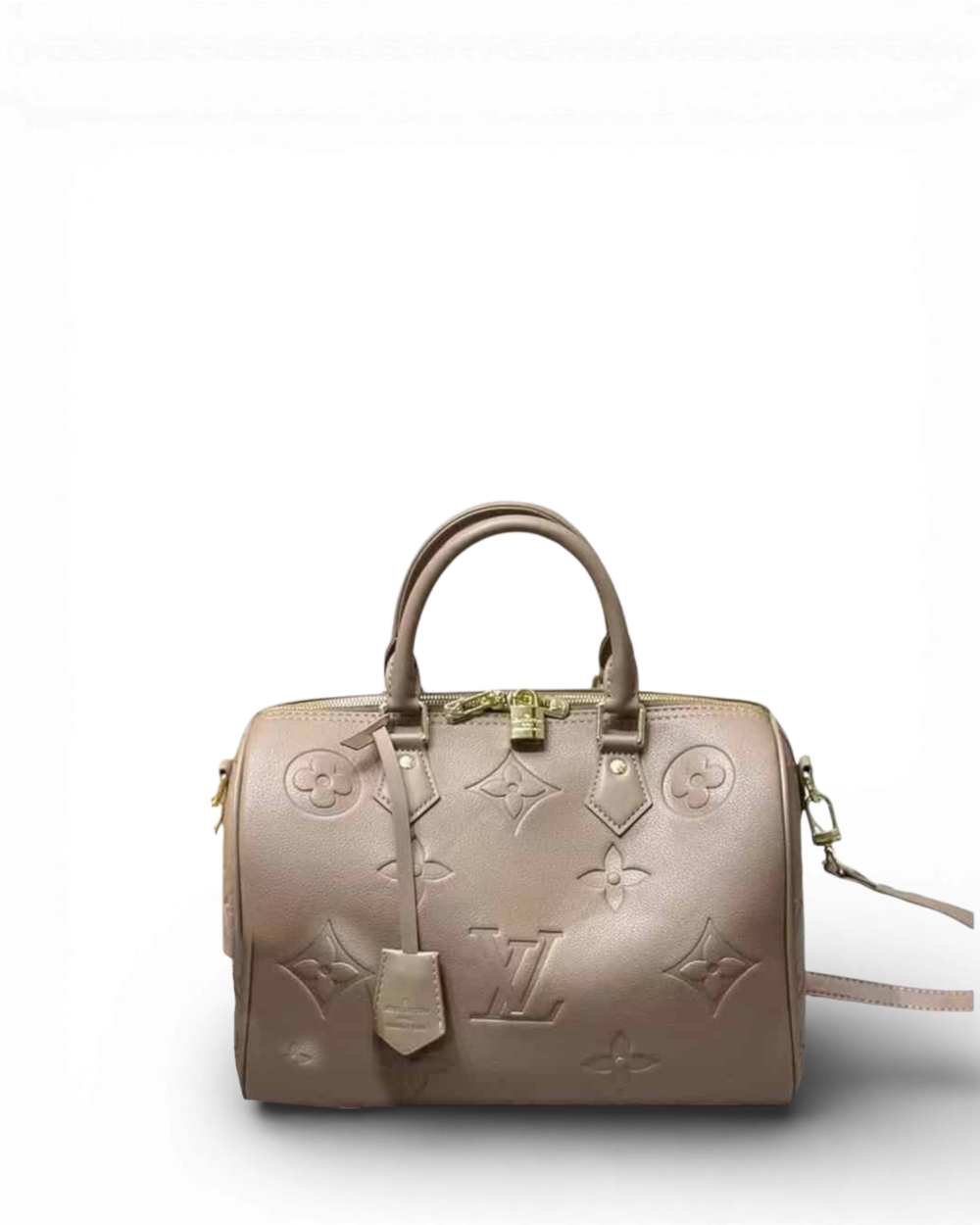 Louis Vuitton Tourterelle / Crème Monogram Empreinte Speedy Bandoulière 30