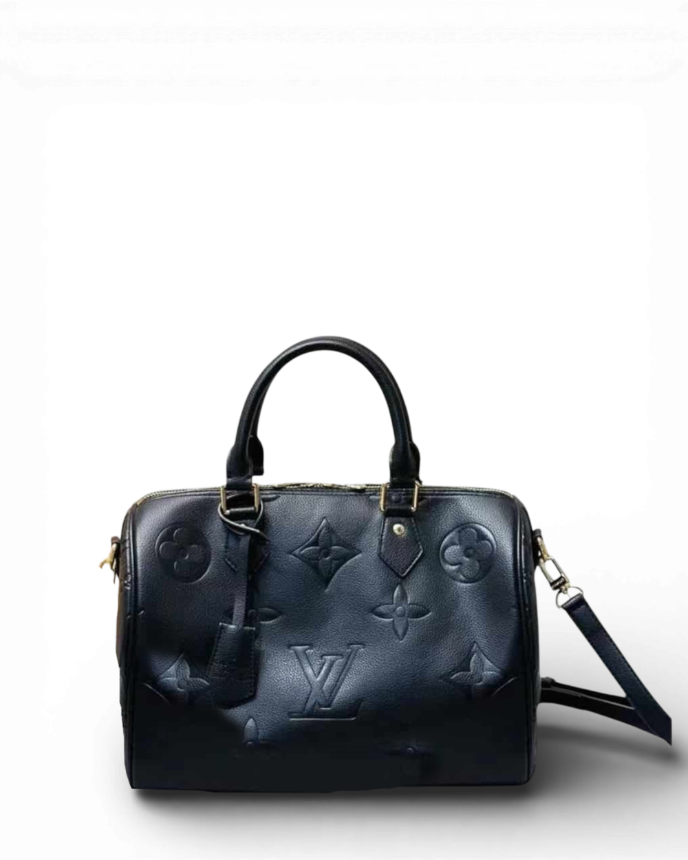 Louis Vuitton Black Monogram Empreinte Speedy Bandoulière 30