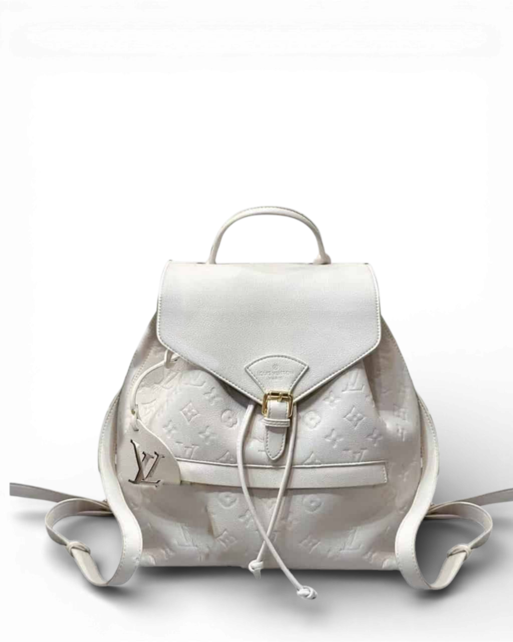 Louis Vuitton Cream Monogram Empreinte Montsouris PM