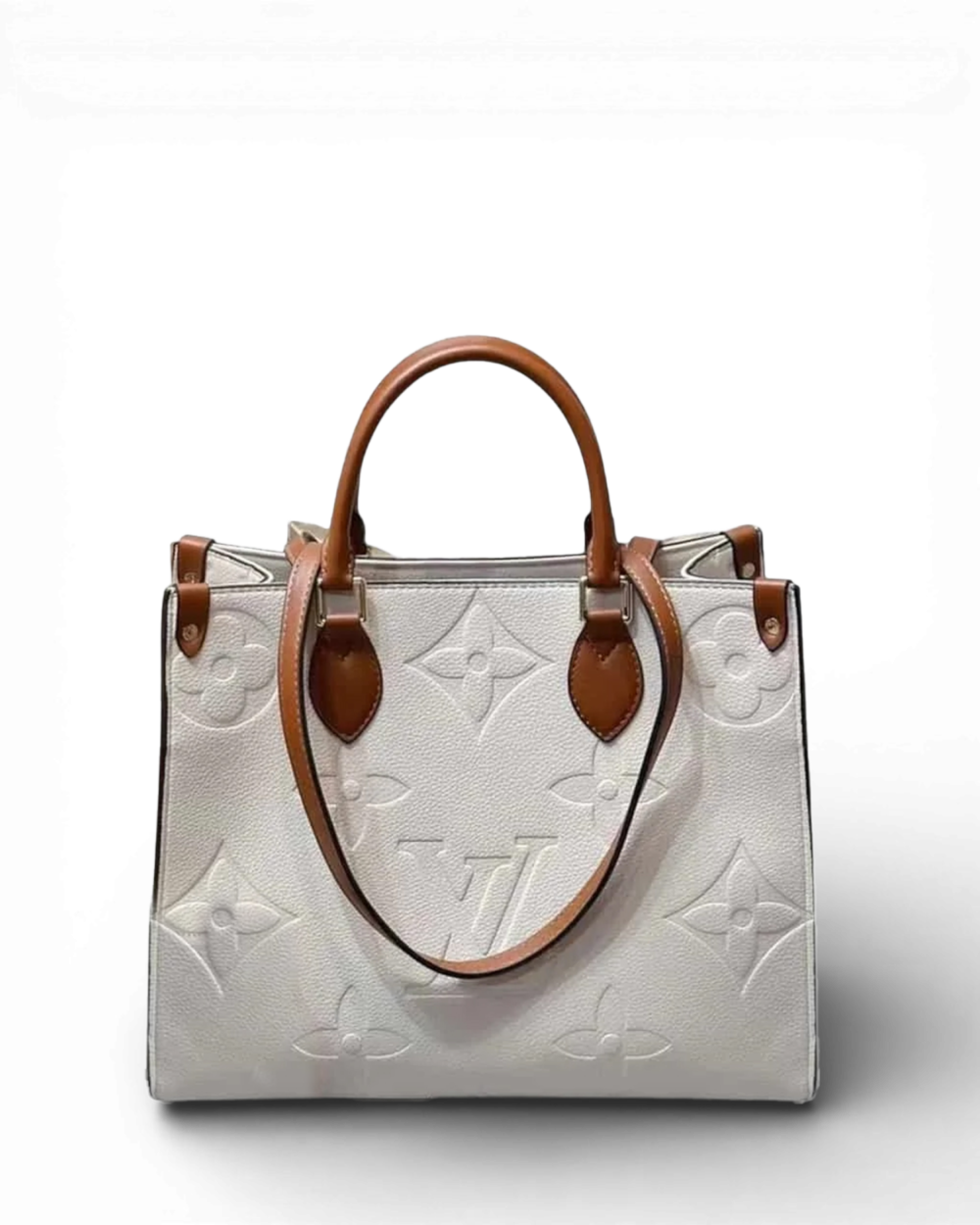 Louis Vuitton Cream Giant Monogram Empreinte Onthego MM