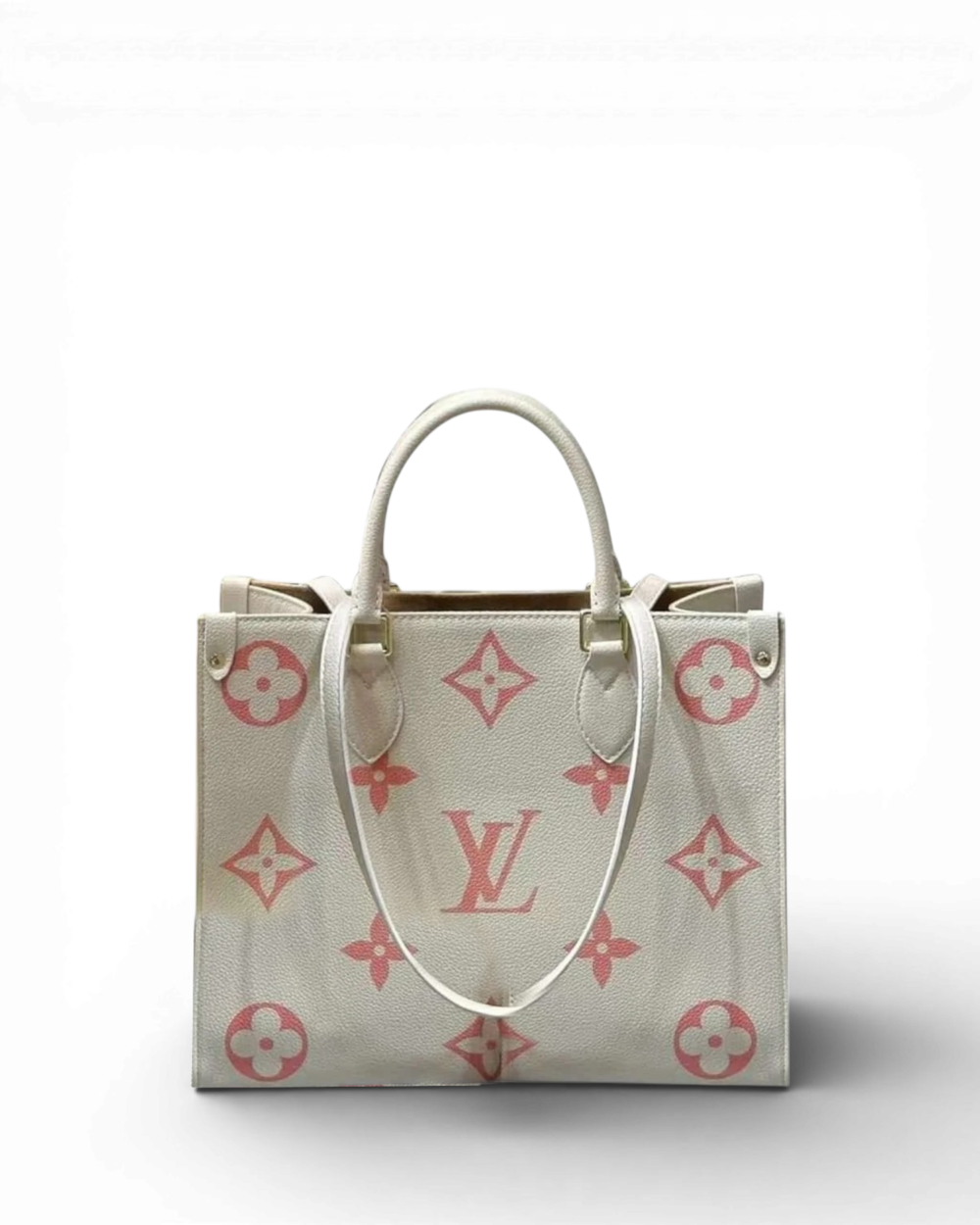 Louis Vuitton Cream Monogram Empreinte Onthego MM
