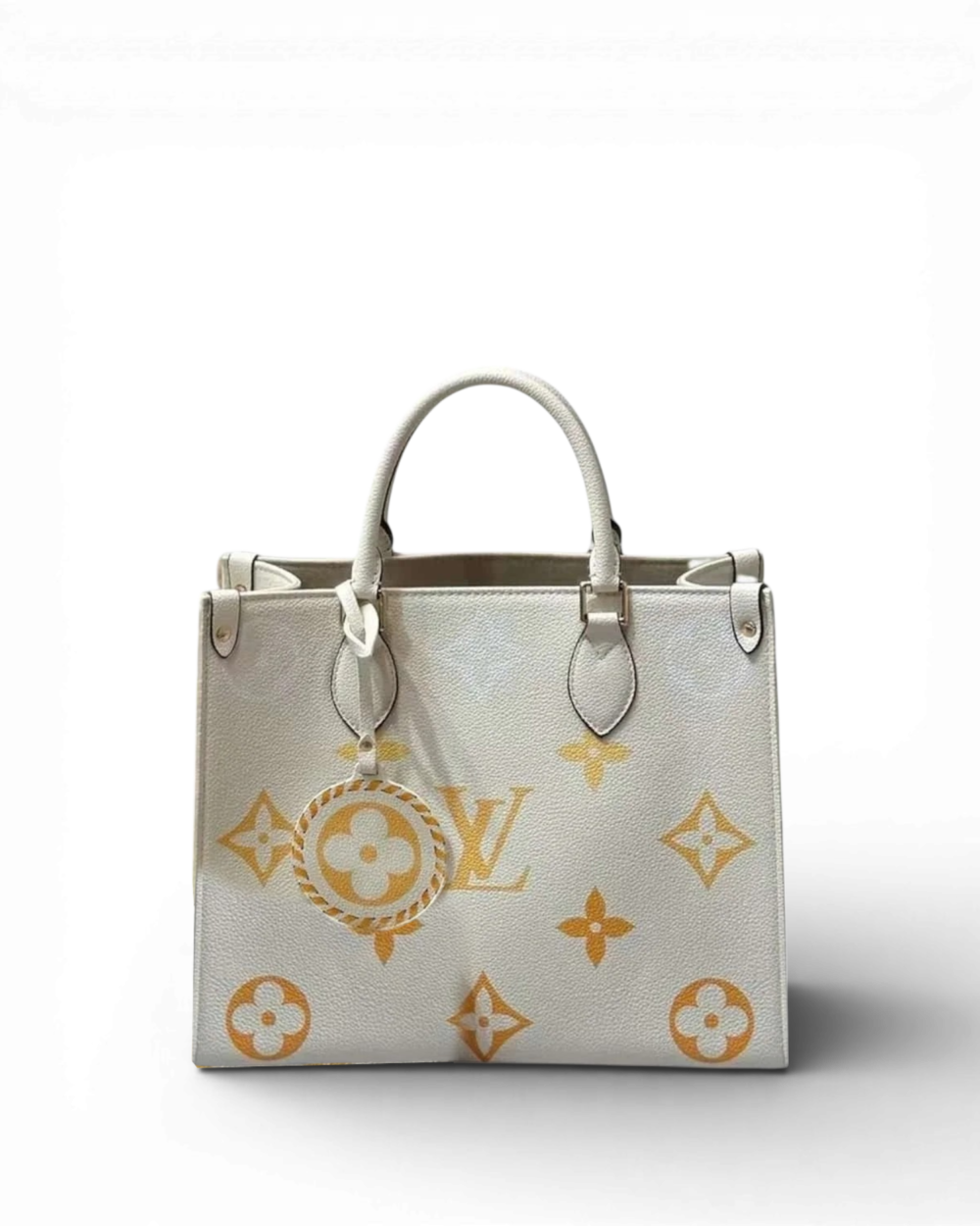 Louis Vuitton Cream/Saffron Bicolor Giant Monogram Empreinte Onthego MM