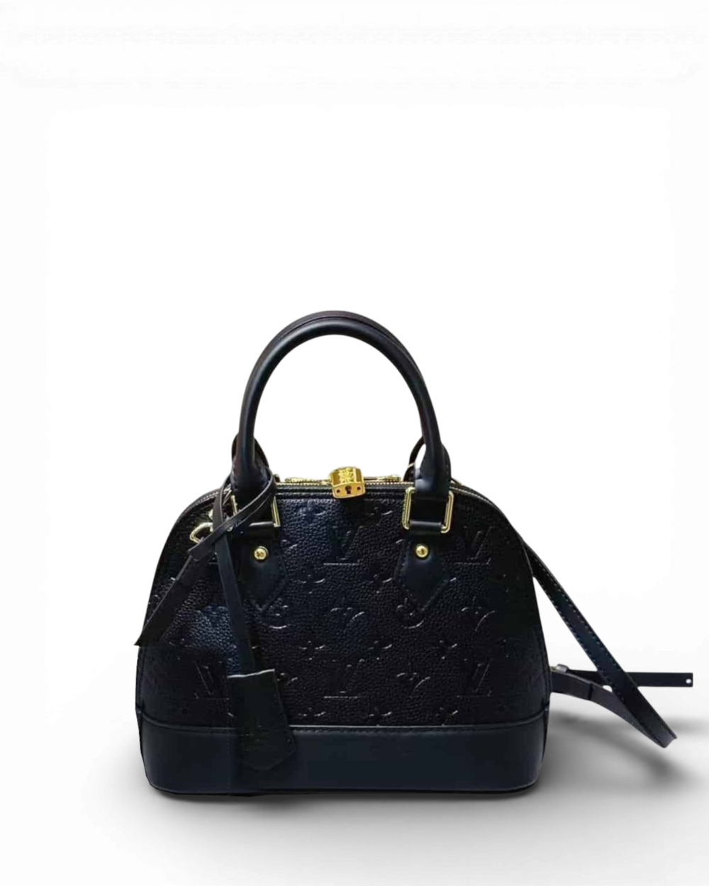 Louis Vuitton Black Monogram Empreinte Alma BB