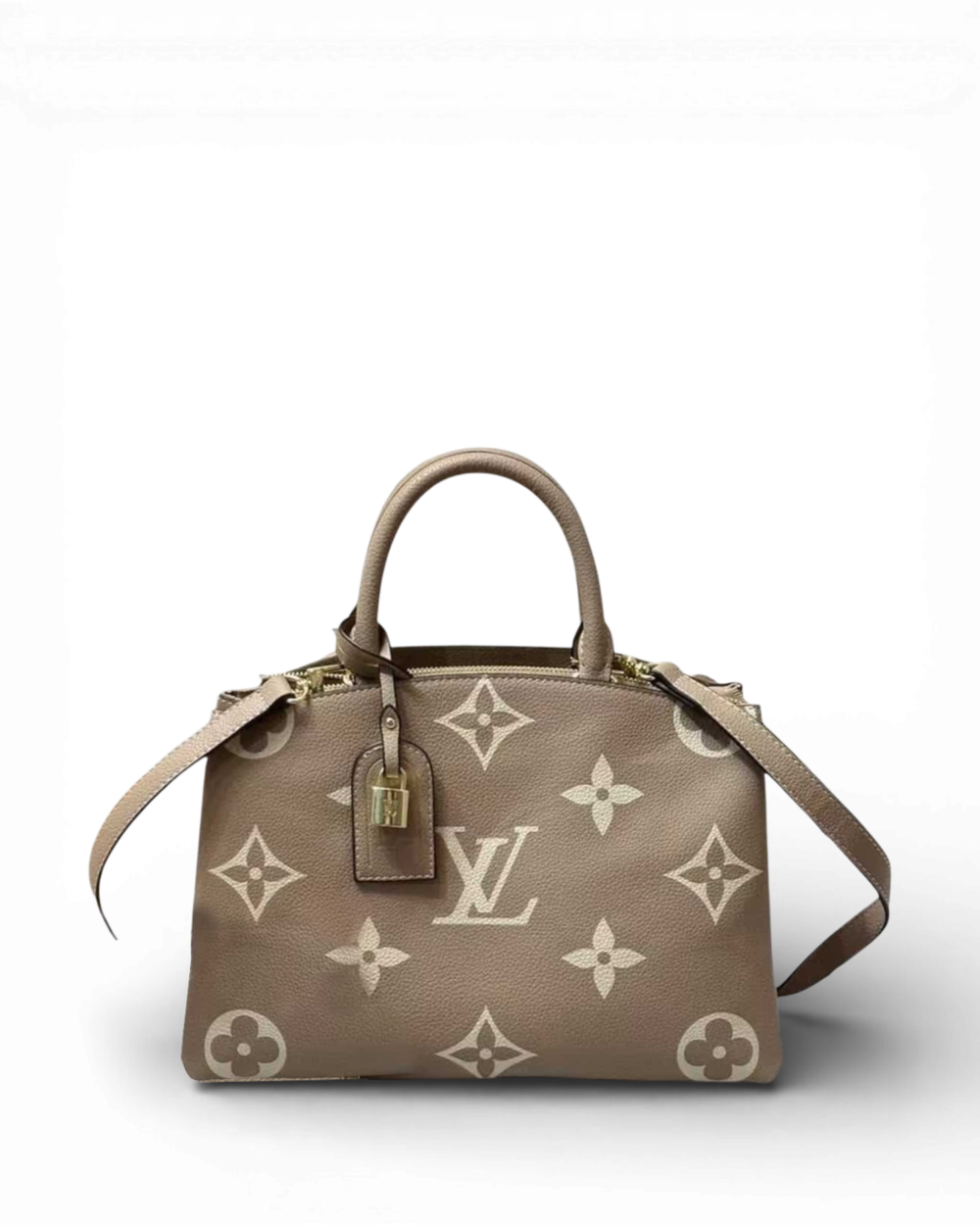 Louis Vuitton Tourterelle / Crème Giant Monogram Petit Palais
