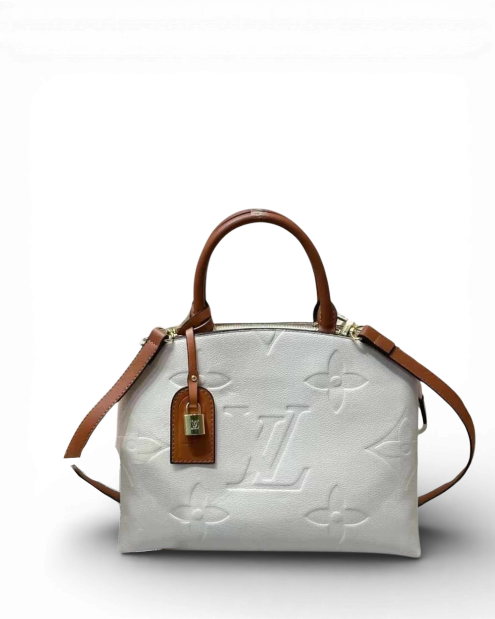 Louis Vuitton Cream Bicolor Empreinte Petit Palais