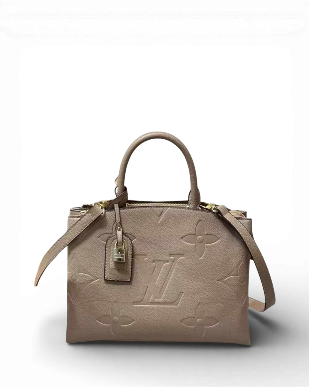 Louis Vuitton Tourterelle / Crème Monogram Empreinte Petit Palais