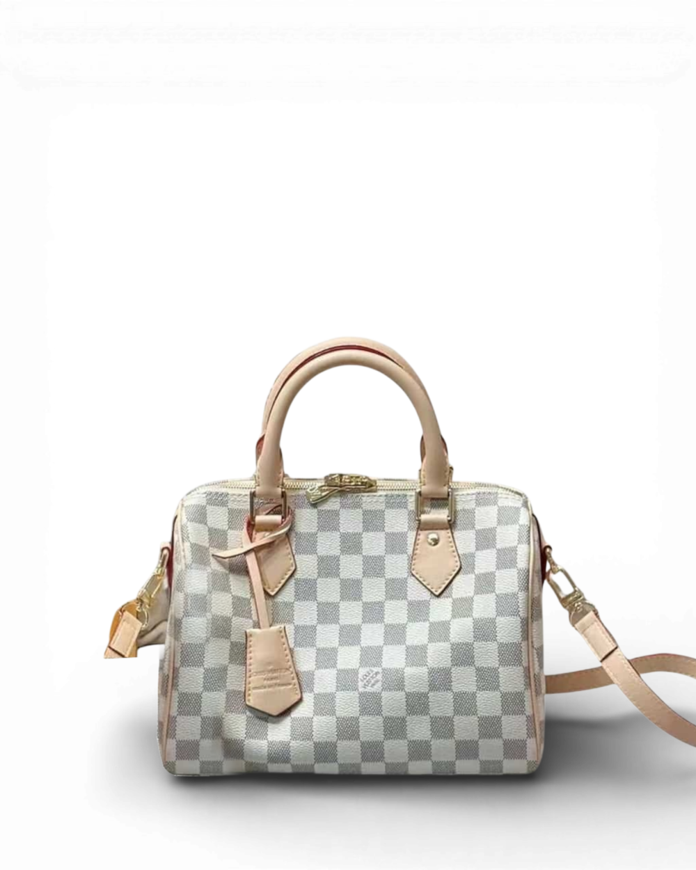 Louis Vuitton Cream Damier Azur Speedy Bandoulière 25