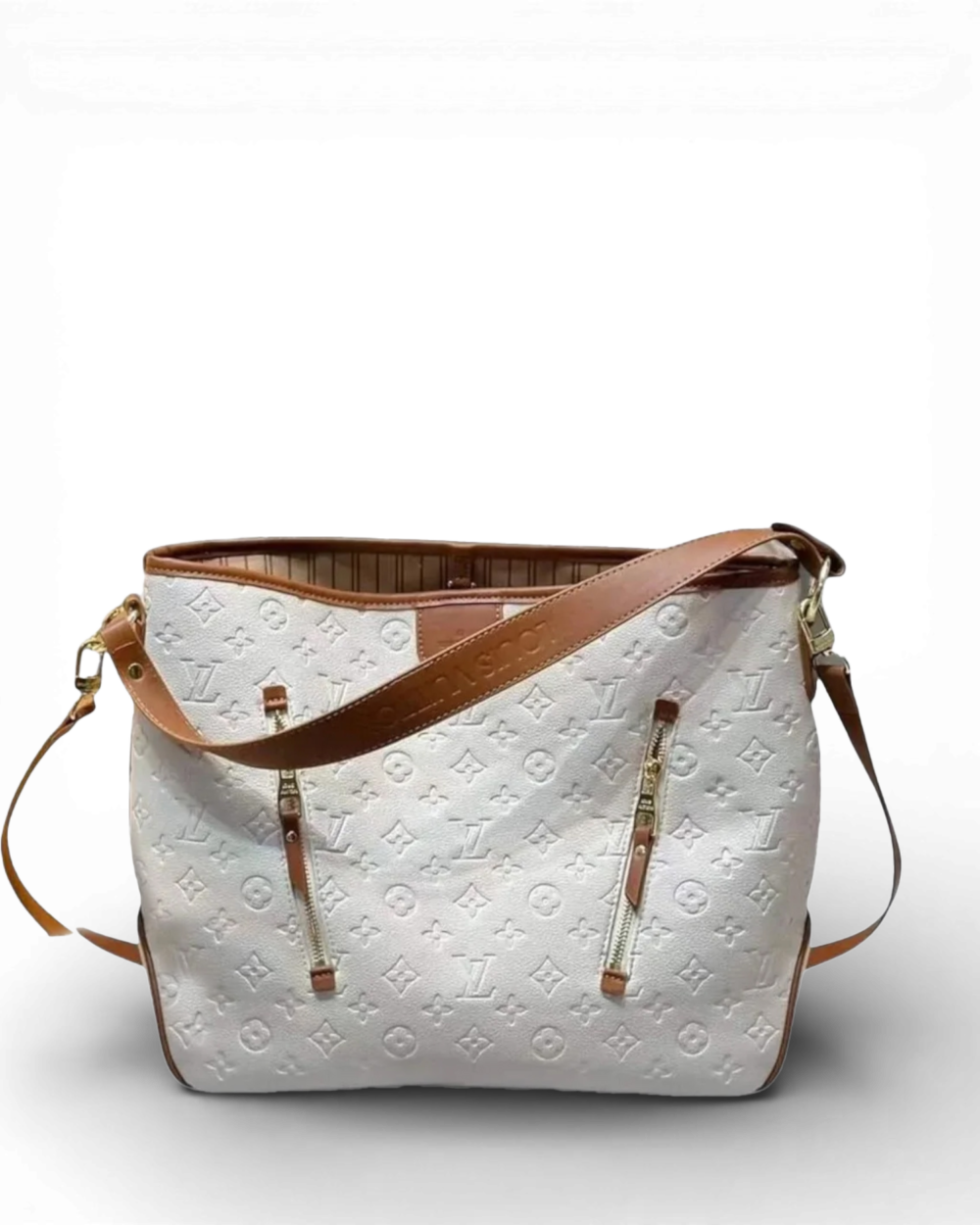 Louis Vuitton Cream Monogram Empreinte Delightful MM
