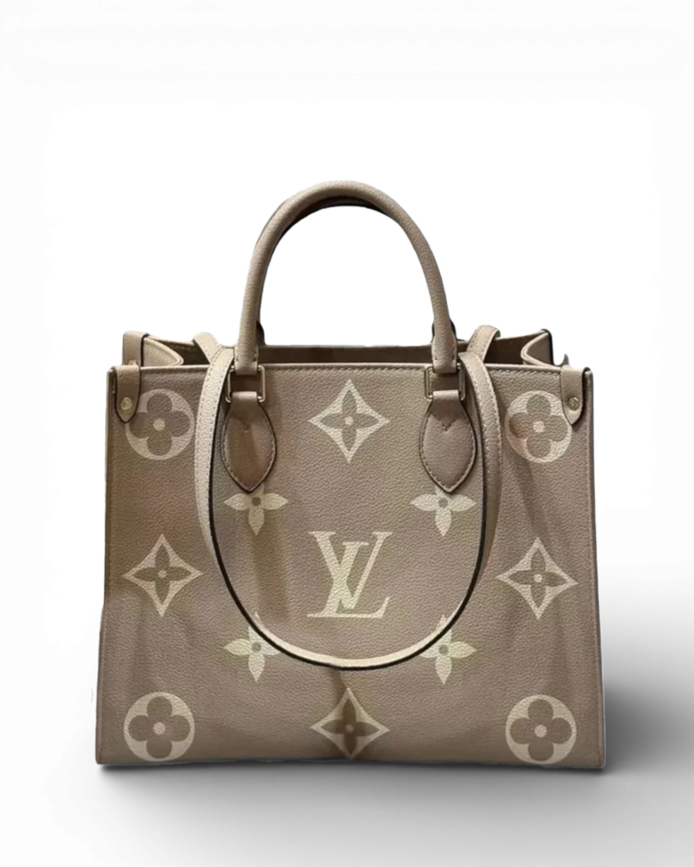 Louis Vuitton Dove Brown Giant Monogram Empreinte Onthego MM