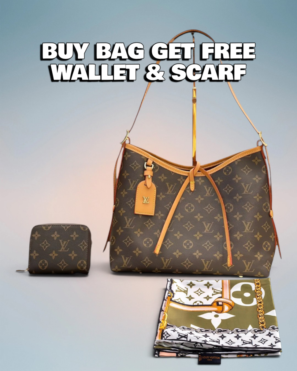 Louis Vuitton Brown Monogram Canvas CarryAll PM