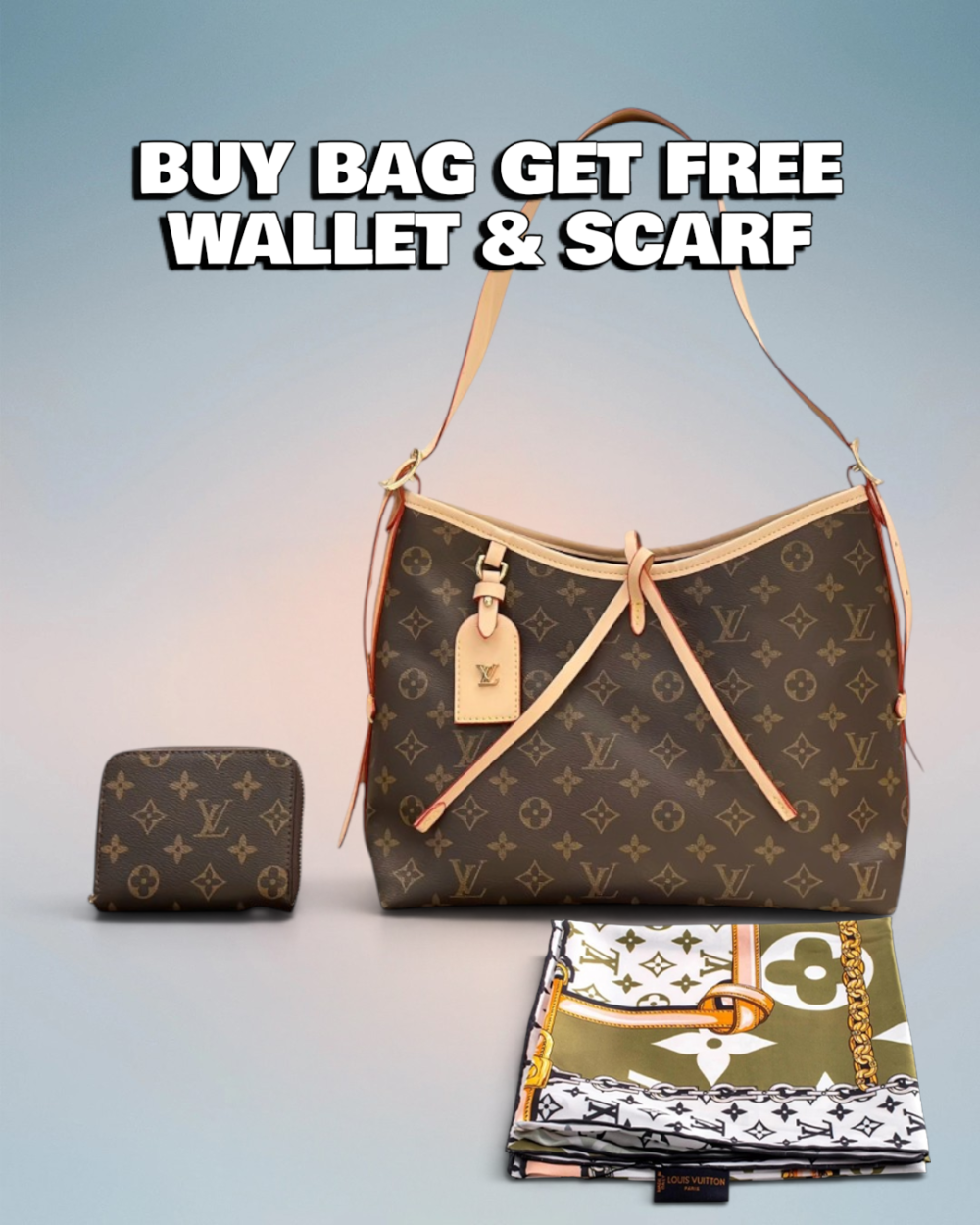Louis Vuitton Brown Monogram Canvas CarryAll PM