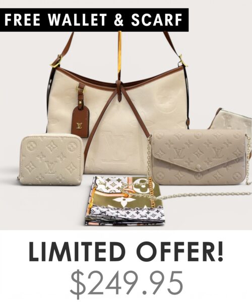 Bag + Pochette Felicie + Gifts(Free LV Wallet + Free LV Silk Scarf)