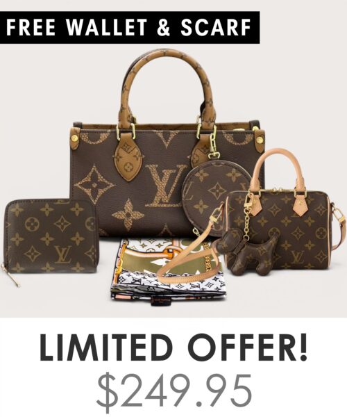 Bag + Nano speedy + Gifts (Free LV Wallet + Free LV Silk Scarf)