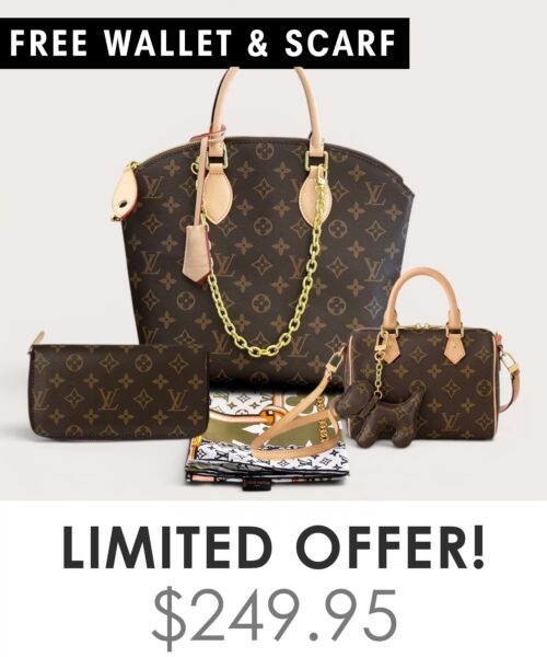 Bag + Nano speedy + Gifts (Free LV Wallet + Free LV Silk Scarf)