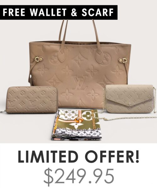 Bag + Pochette Felicie + Gifts(Free LV Wallet + Free LV Silk Scarf)