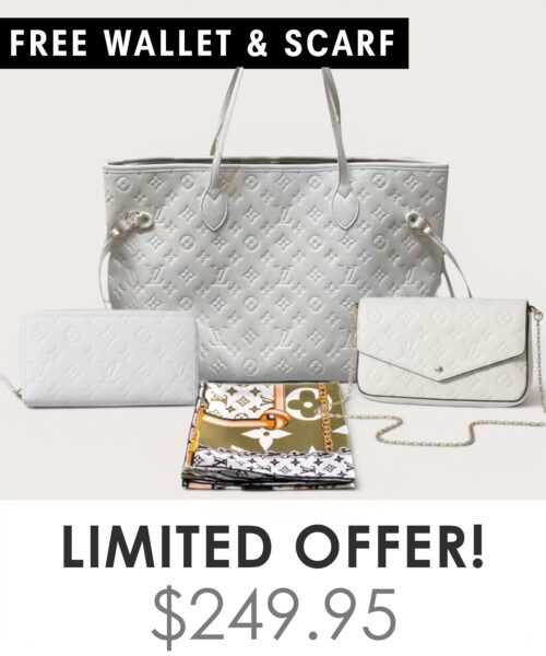 Bag + Pochette Felicie + Gifts(Free LV Wallet + Free LV Silk Scarf)