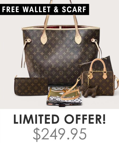 Bag + Nano speedy + Gifts (Free LV Wallet + Free LV Silk Scarf)