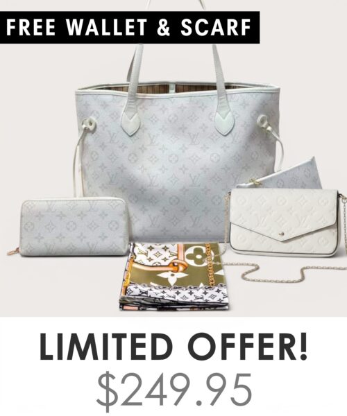 Bag + Pochette Felicie + Gifts(Free LV Wallet + Free LV Silk Scarf)