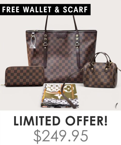 Bag + Nano speedy + Gifts (Free LV Wallet + Free LV Silk Scarf)