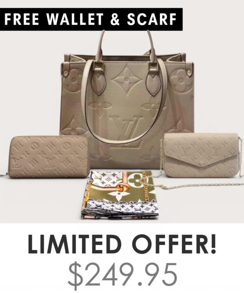 Bag + Pochette Felicie + Gifts(Free LV Wallet + Free LV Silk Scarf)