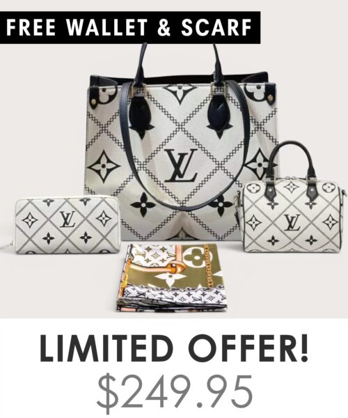 Bag + Nano speedy + Gifts (Free LV Wallet + Free LV Silk Scarf)