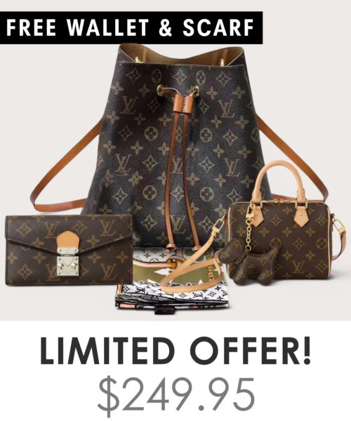 Bag + Nano speedy + Gifts (Free LV Wallet + Free LV Silk Scarf)