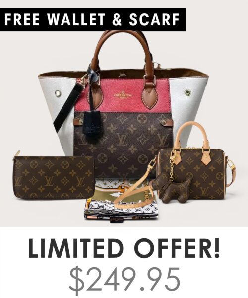 Bag + Nano speedy + Gifts (Free LV Wallet + Free LV Silk Scarf)