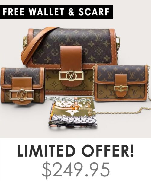 Bag + Nano speedy + Gifts (Free LV Wallet + Free LV Silk Scarf)