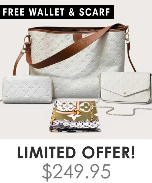 Bag + Pochette Felicie + Gifts(Free LV Wallet + Free LV Silk Scarf)