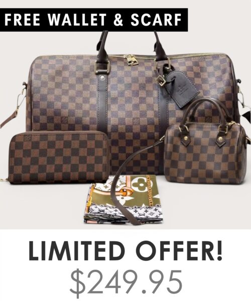 Bag + Nano speedy + Gifts (Free LV Wallet + Free LV Silk Scarf)