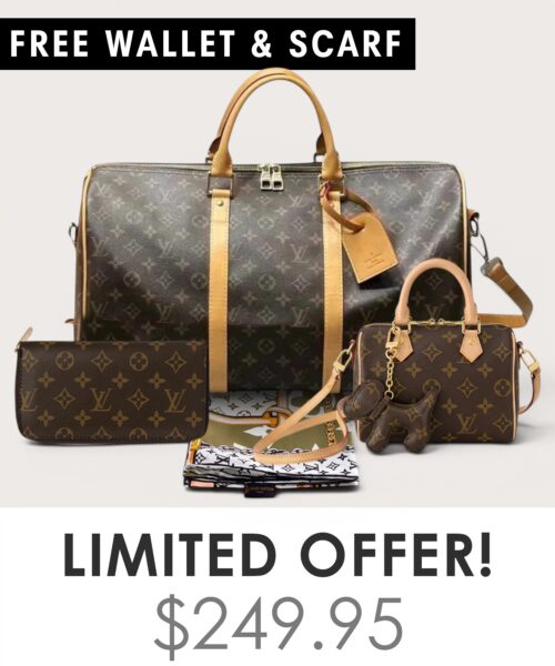 Bag + Nano speedy + Gifts (Free LV Wallet + Free LV Silk Scarf)