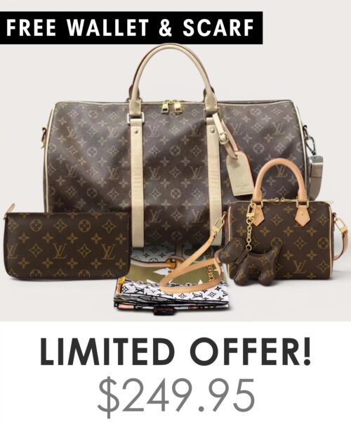 Bag + Nano speedy + Gifts (Free LV Wallet + Free LV Silk Scarf)