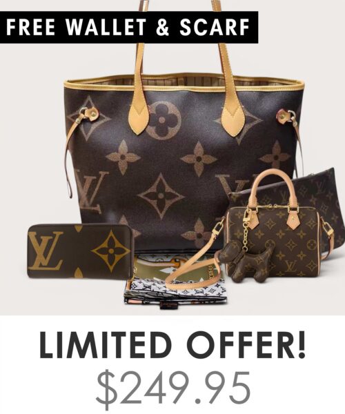 Bag + Nano speedy + Gifts (Free LV Wallet + Free LV Silk Scarf)
