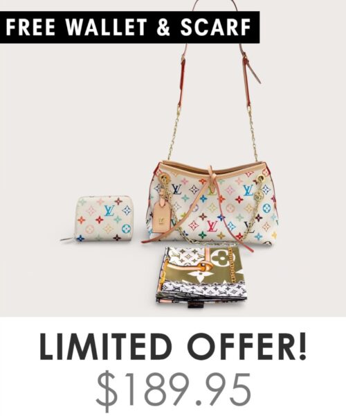 Bag + Gifts (FREE LV Wallet & FREE LV Scarf)