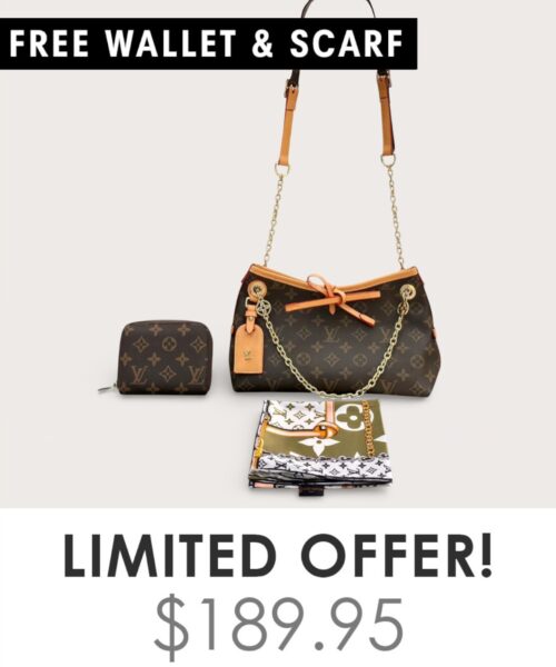 Bag + Gifts (FREE LV Wallet & FREE LV Scarf)