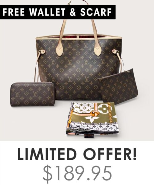 Bag + Gifts (FREE LV Wallet & FREE LV Scarf)
