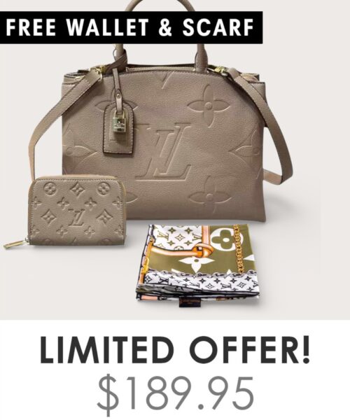 Bag + Gifts (FREE LV Wallet & FREE LV Scarf)