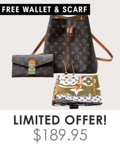 Bag + Gifts (FREE LV Wallet & FREE LV Scarf)