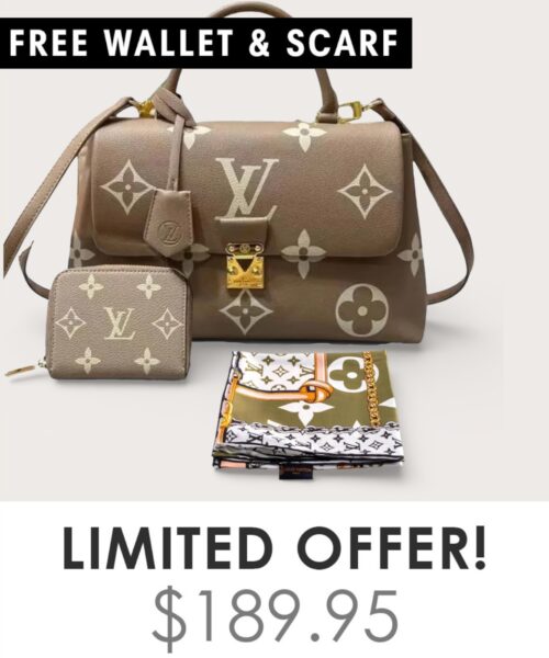 Bag + Gifts (FREE LV Wallet & FREE LV Scarf)