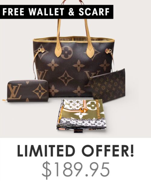 Bag + Gifts (FREE LV Wallet & FREE LV Scarf)