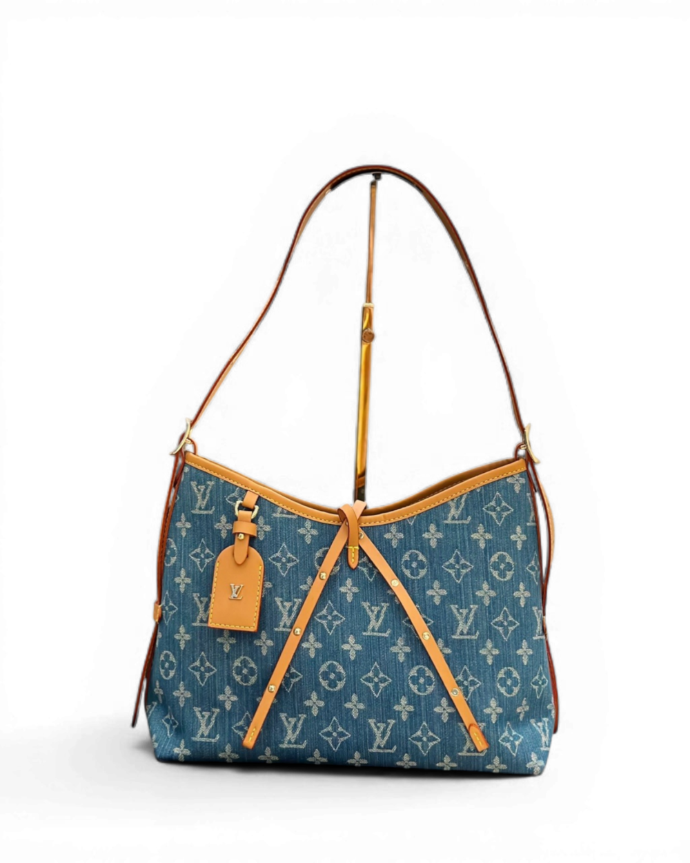 Louis Vuitton Blue Denim Monogram Canvas CarryAll PM