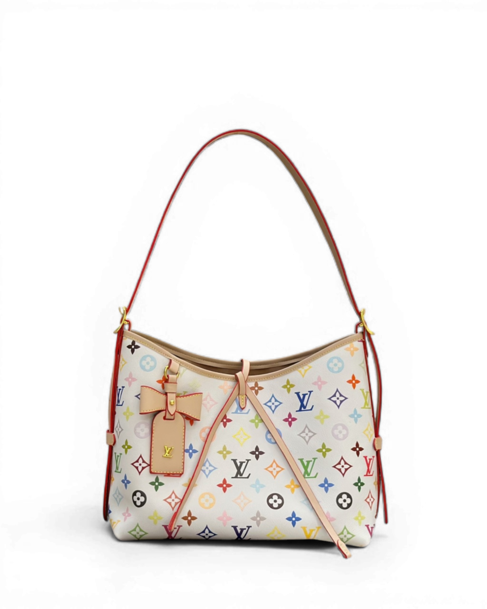 Louis Vuitton Cream Multicolor Monogram Canvas CarryAll PM