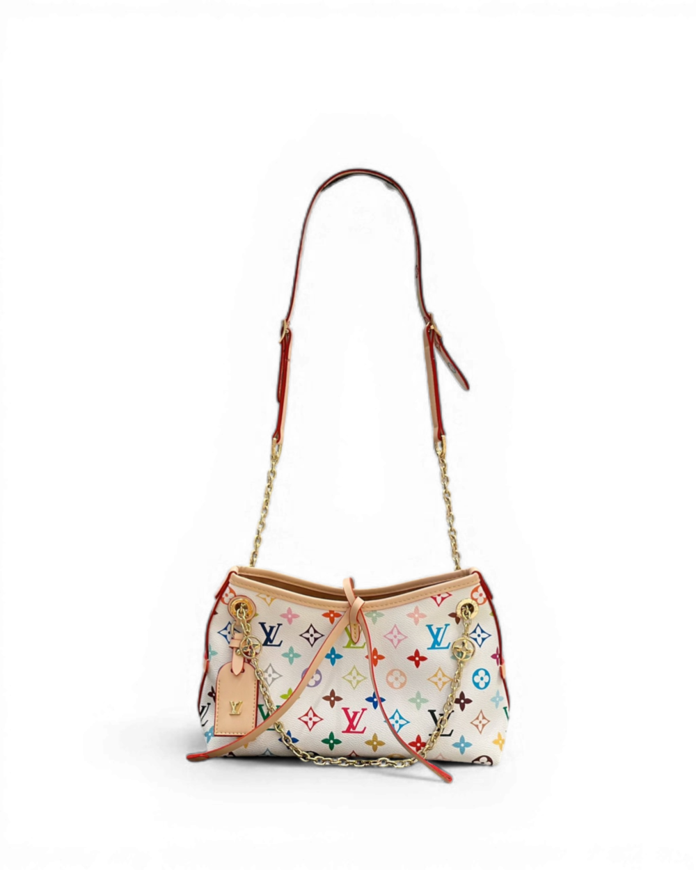 Louis Vuitton Cream Multicolor Monogram Canvas CarryAll BB