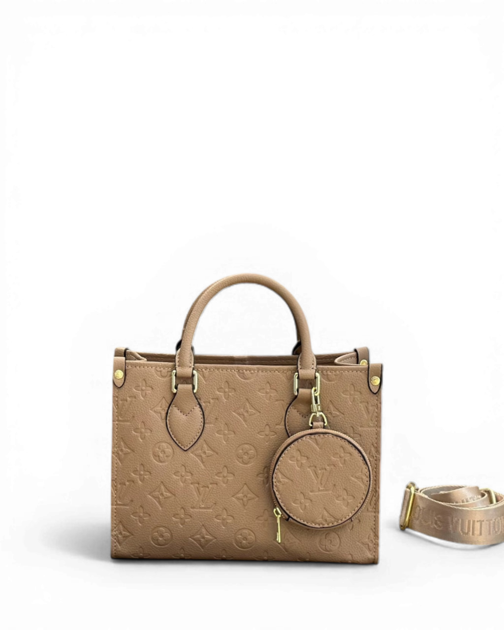 Louis Vuitton Tan Monogram Empreinte Onthego PM